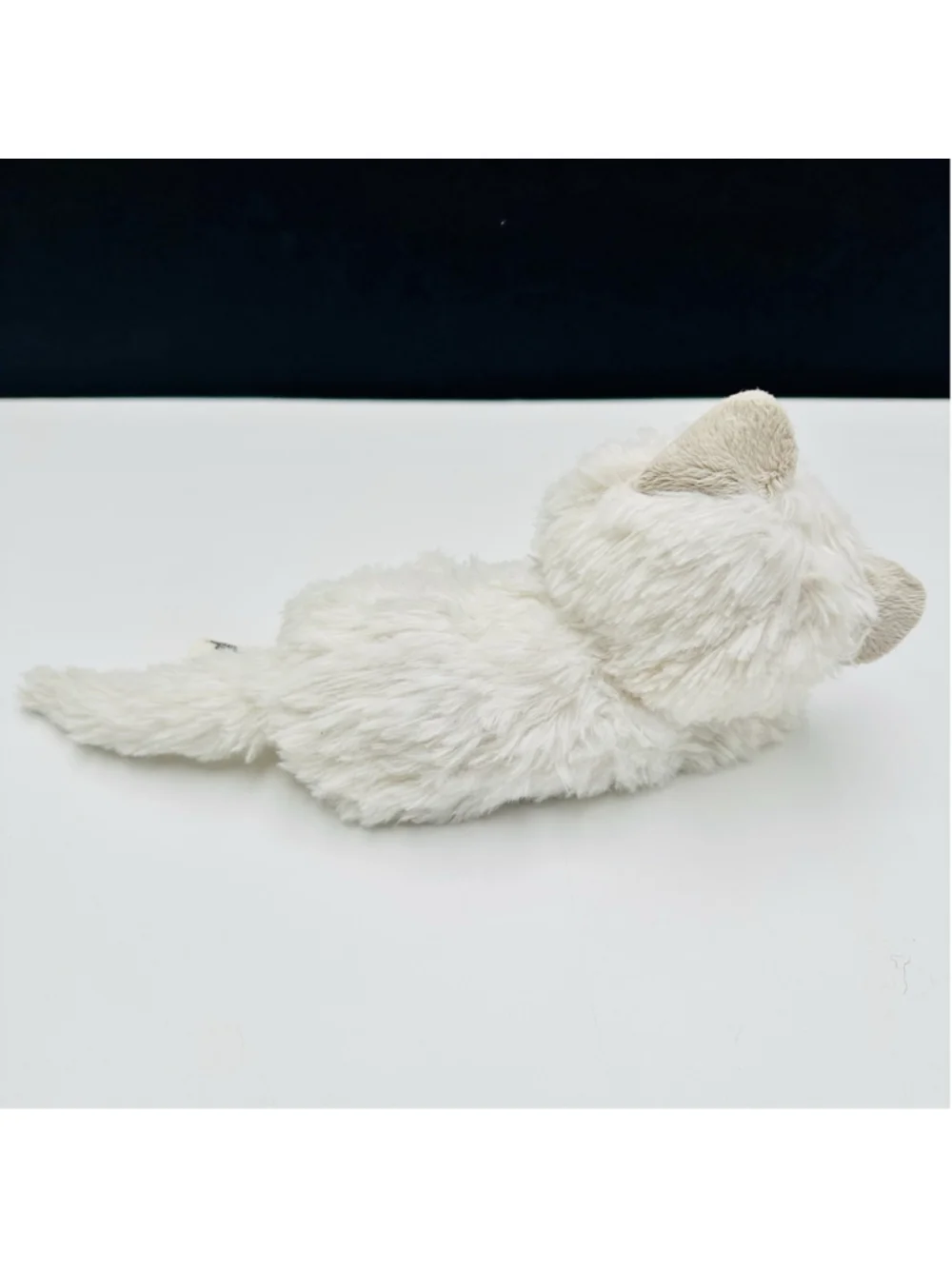 Scruffies White Kitty Chloe Laying Meows Purrs Plush Animagic 8” Toy Cat Kitten
